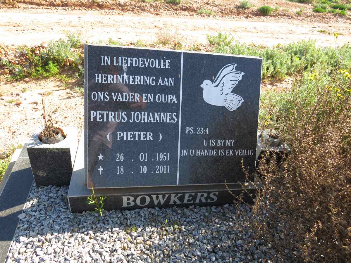 BOWKERS Petrus Johannes 1951-2011