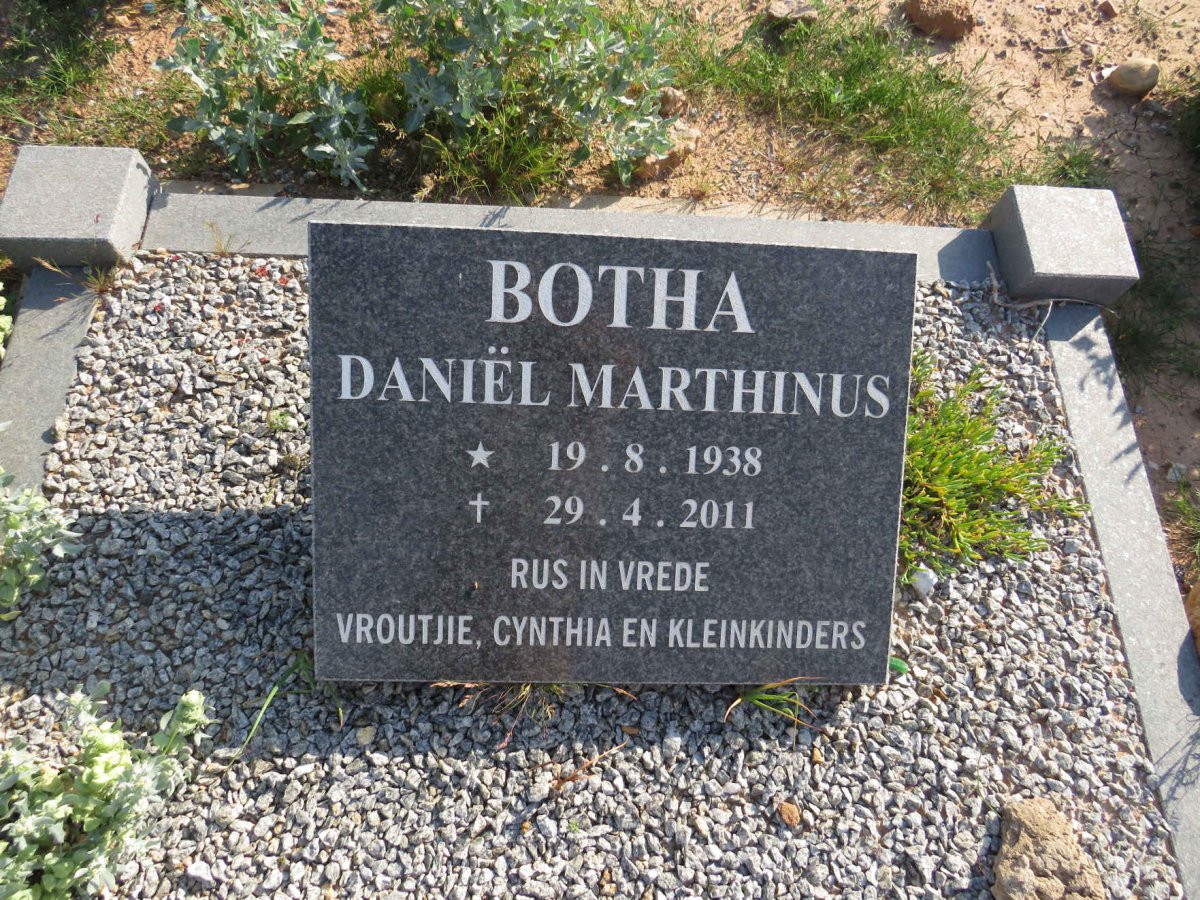 BOTHA Daniel Marthinus 1938-2011