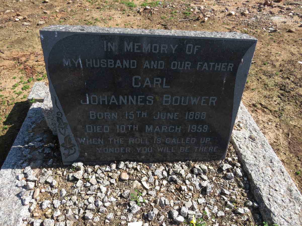 BOUWER Carl Johannes 1888-1959
