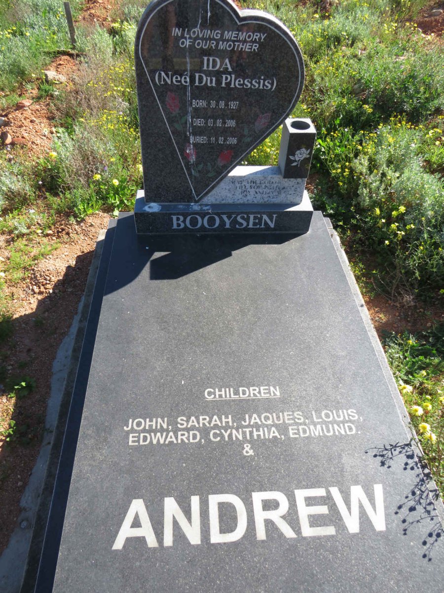 BOOYSEN Ida nee DU PLESSIS 1927-2006