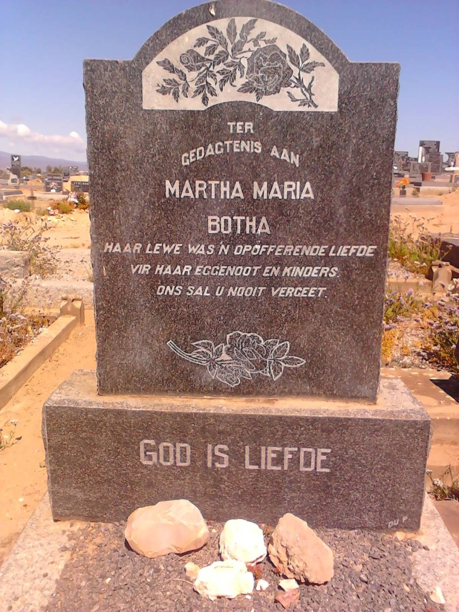 BOTHA Martha Maria