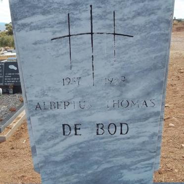 BOD Albertus Thomas, de 1937-1989