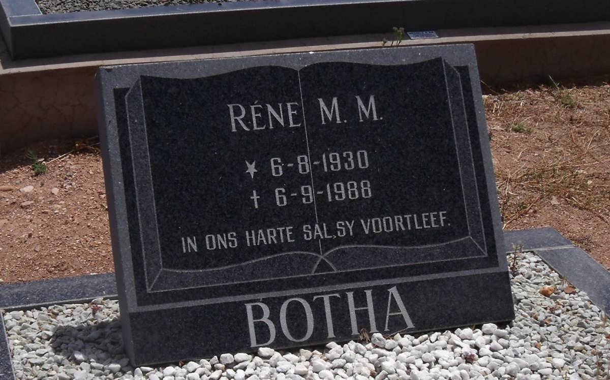 BOTHA Rene M.M. 1930-1988