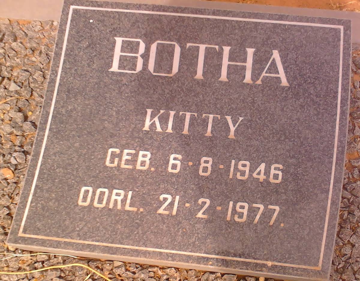 BOTHA Kitty 1946-1977