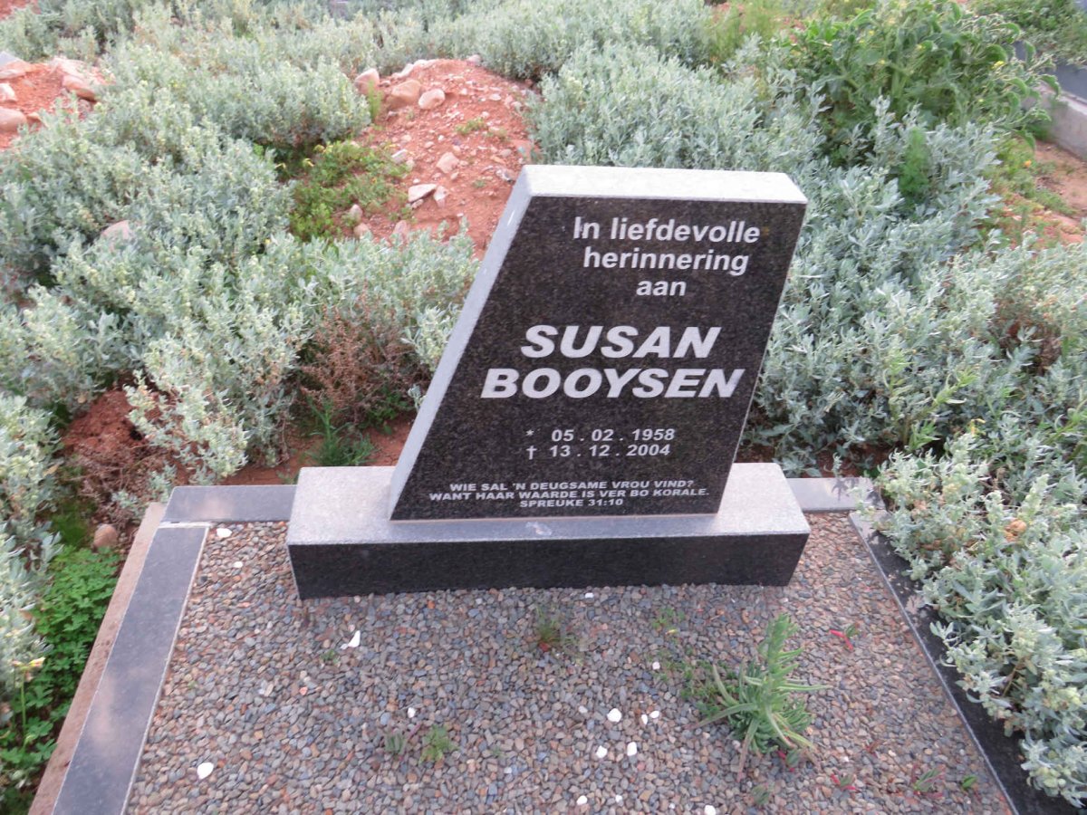 BOOYSEN Susan 1958-2004
