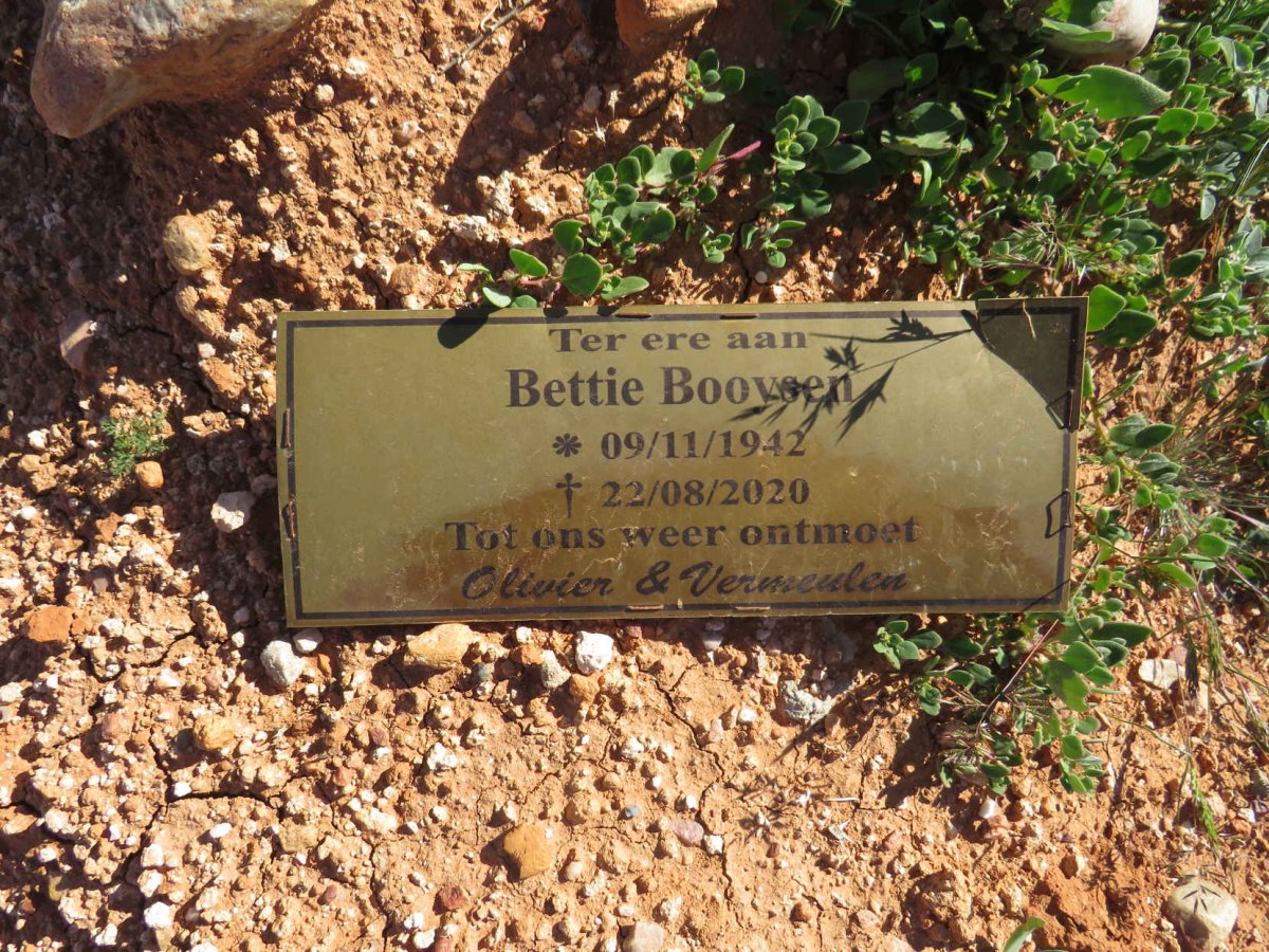 BOOYSEN Bettie 1942-2020