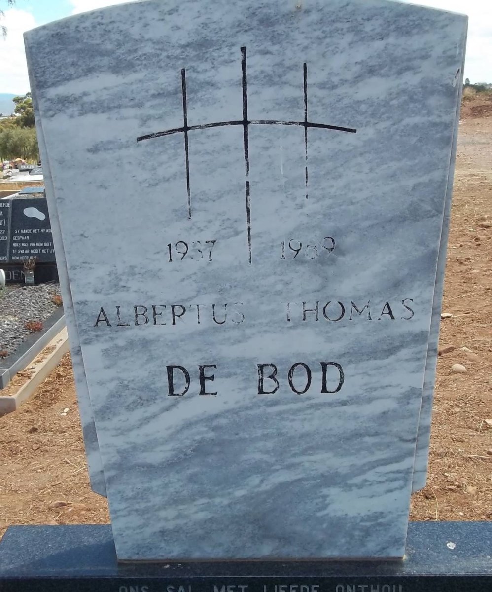 BOD Albertus Thomas, de 1937-1989