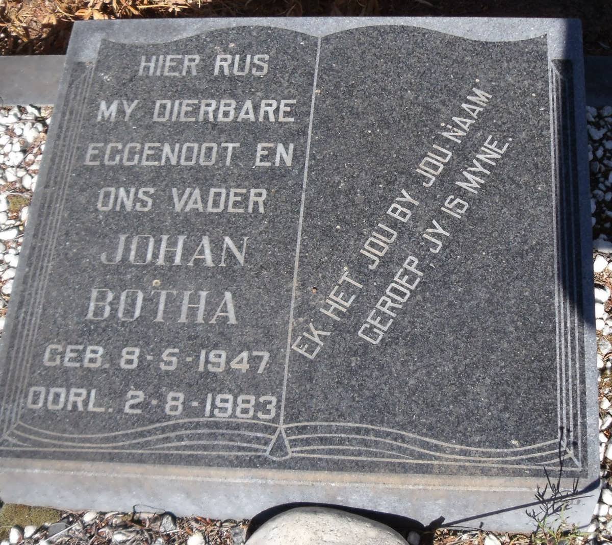 BOTHA Johan 1947-1983