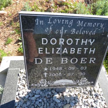 BOER Dorothy Elizabeth, de 1948-2006