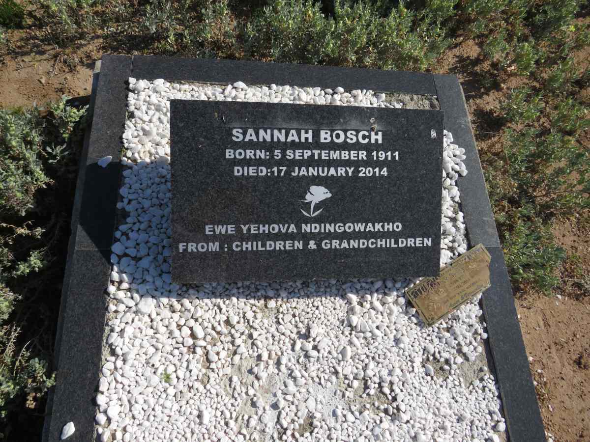 BOSCH Sannah 1911-2014