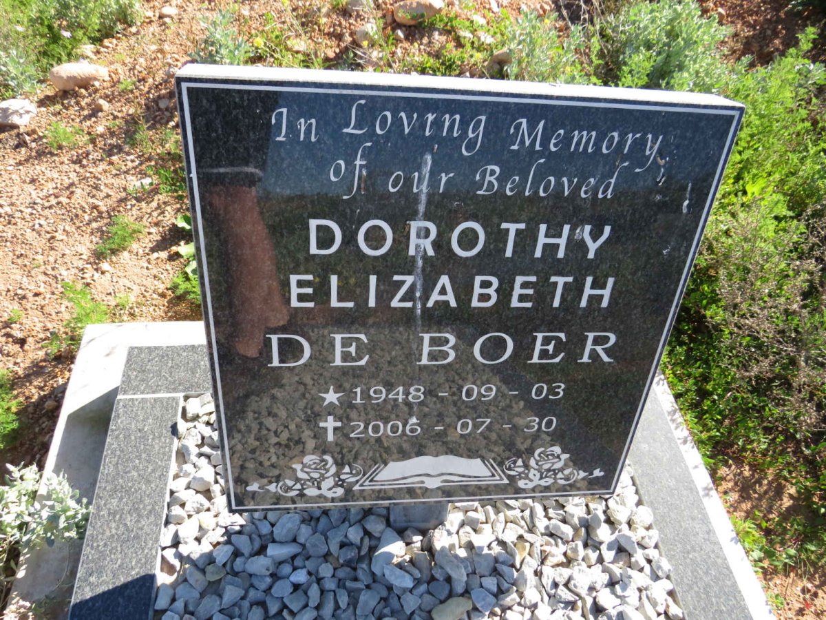 BOER Dorothy Elizabeth, de 1948-2006