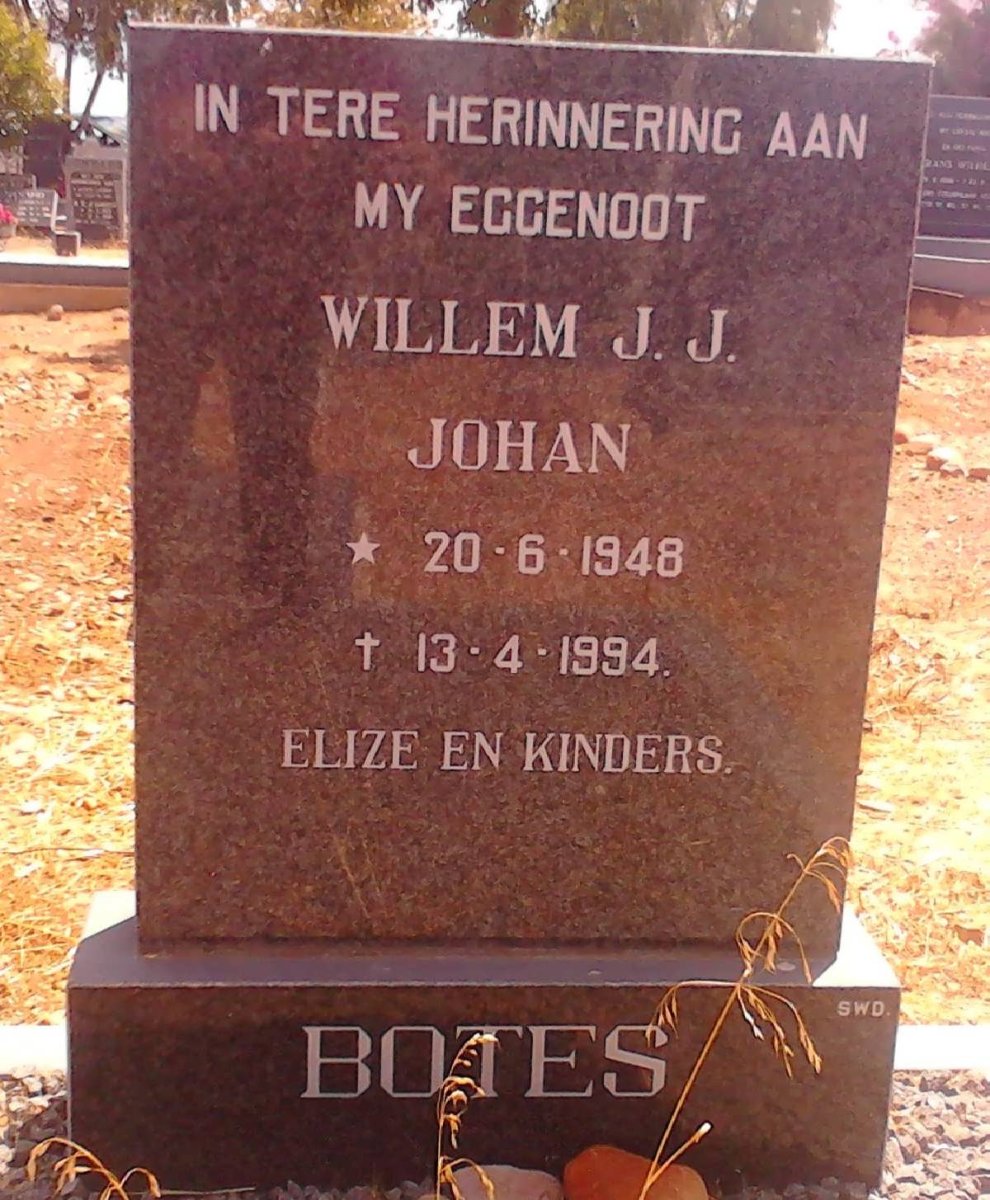 BOTES Willem J.J. 1948-1994