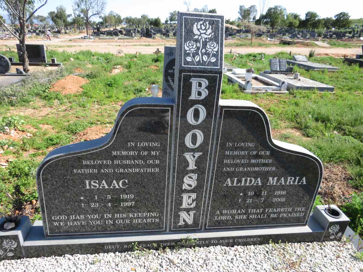 BOOYSEN Isaac 1919-1997 & Alida Maria 1916-2005