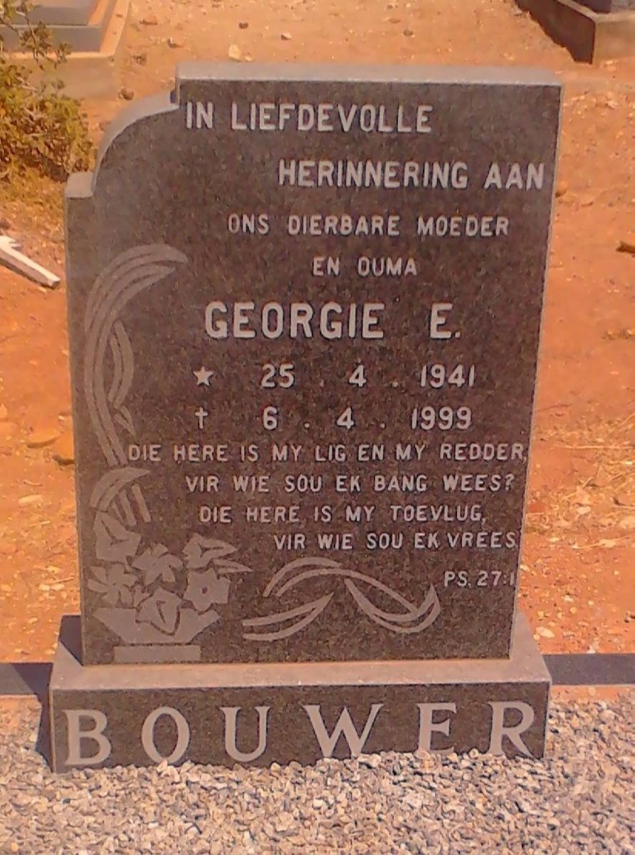BOUWER Georgie E. 1941-1999
