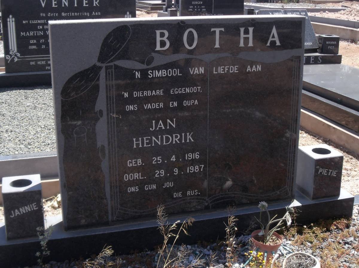 BOTHA Jan Hendrik 1916-1987