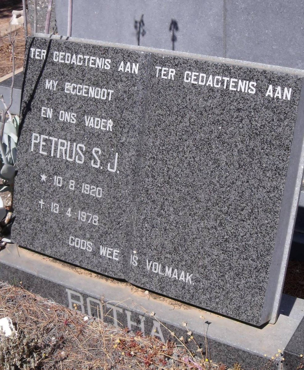 BOTHA Petrus S.J. 1920-1978