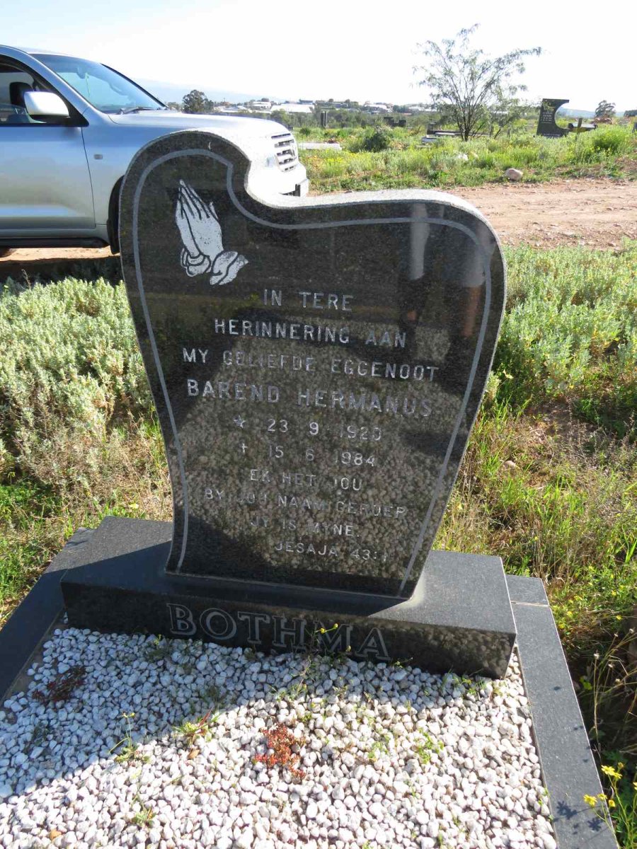 BOTHMA Barend Hermanus 1920-1984