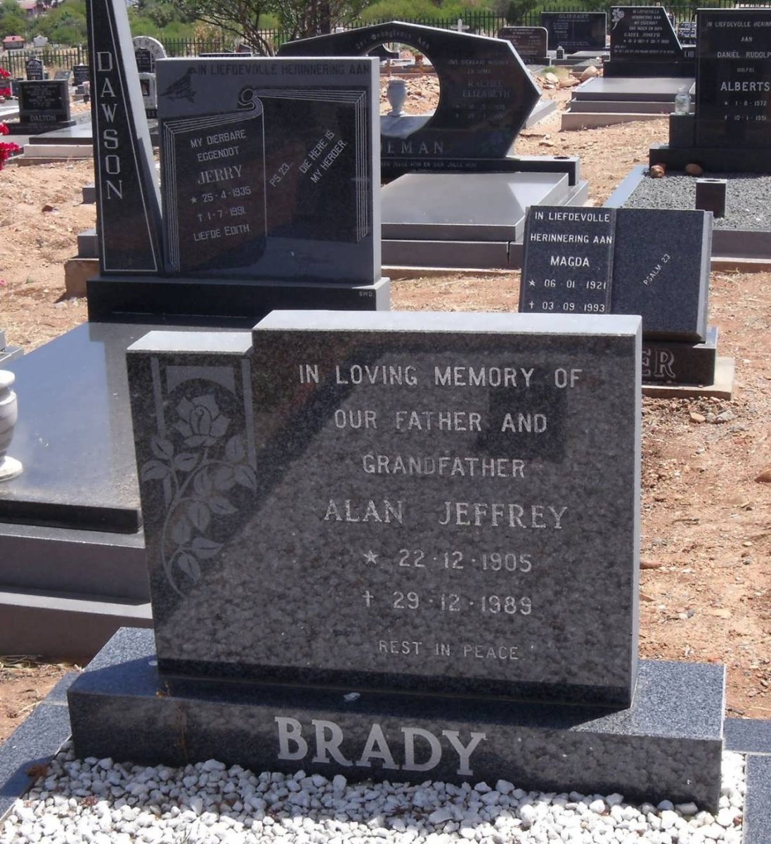 BRADY Alan Jeffrey 1905-1989