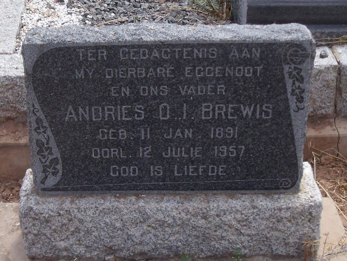 BREWIS Andries O.I. 1891-1957