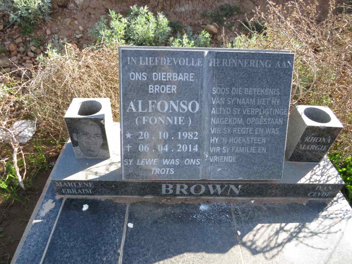 BROWN Alfonso 1982-2014