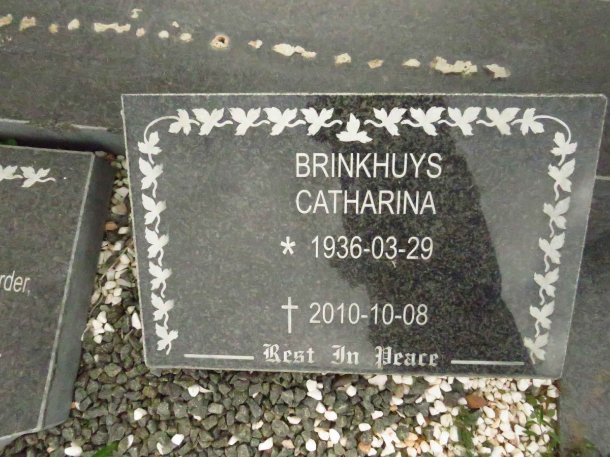 BRINKHUYS Catharina 1936-2010