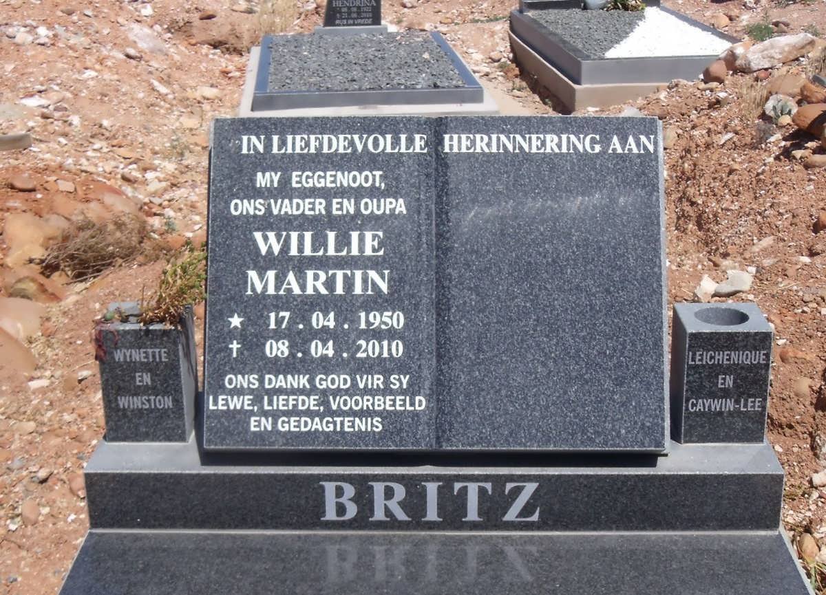 BRITZ Willie Martin 1950-2010
