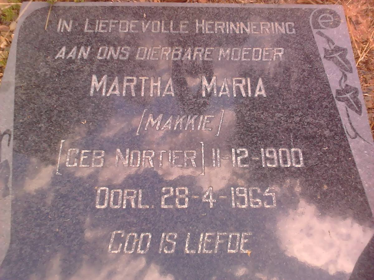 BROWN Martha Maria nee NORTIER 1900-1965 _2
