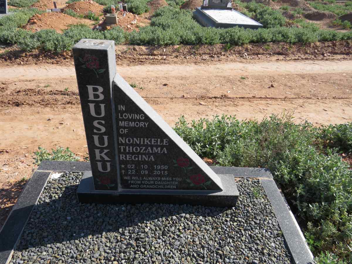 BUSUKU Nonikele Thozama Regina 1950-2015
