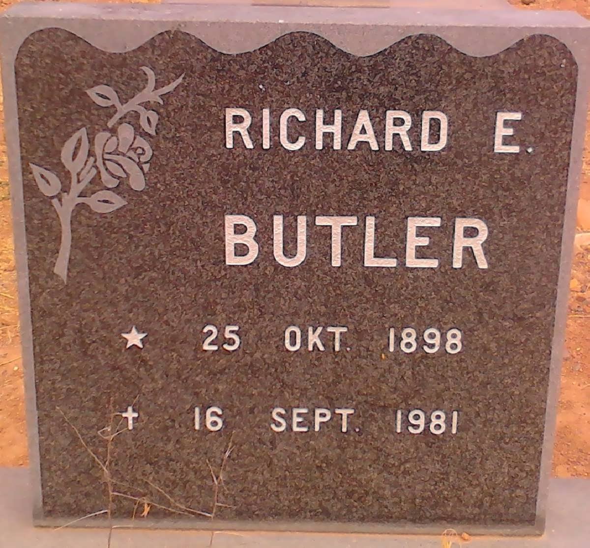 BUTLER Richard E. 1898-1981