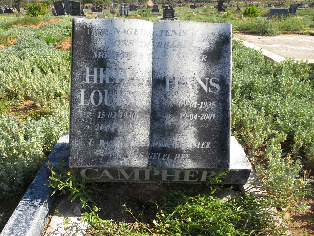 CAMPHER Hans 1935-2001 & Hilda Louisa 1930-1995 