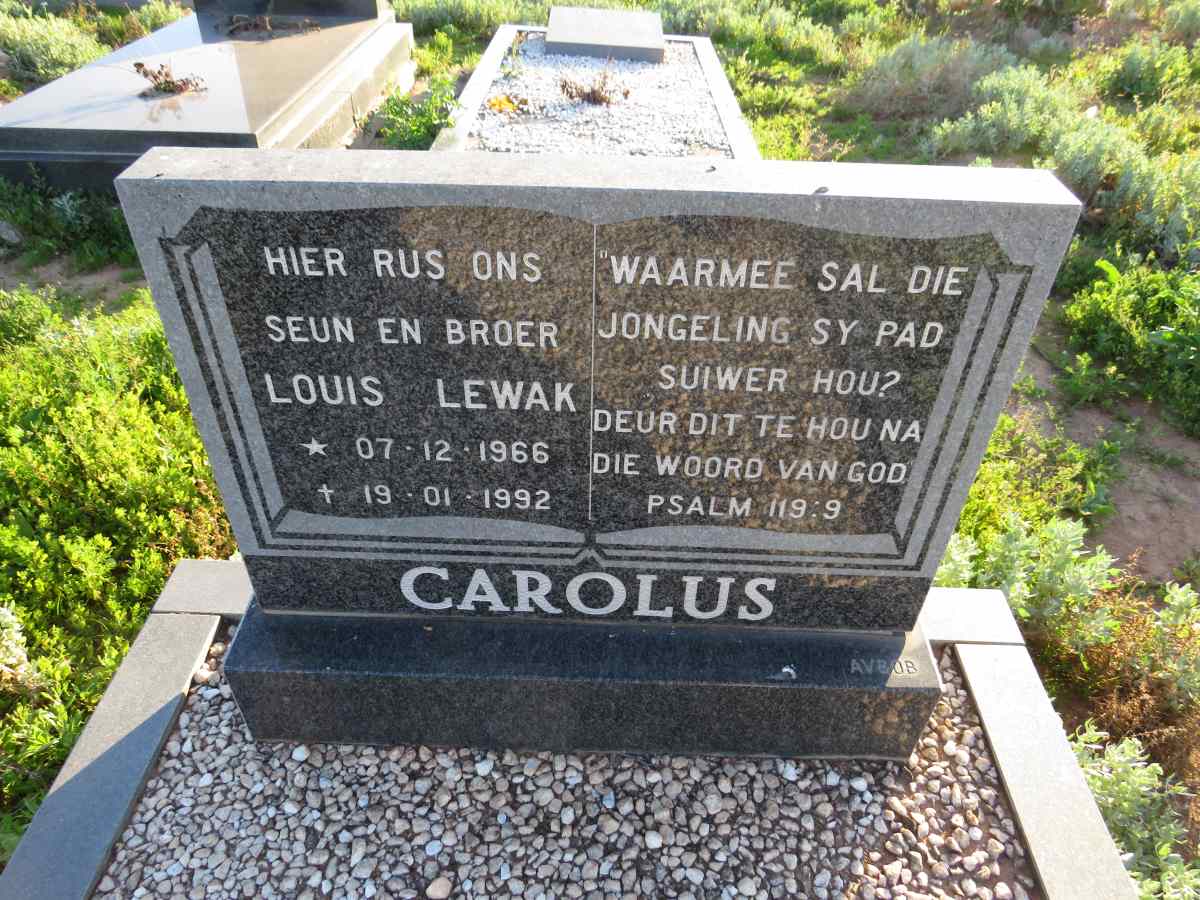 CAROLUS Louis Lewak 1966-1992