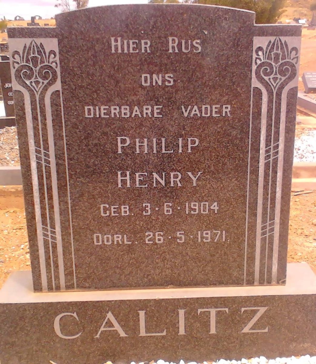 CALITZ Philip Henry 1904-1971