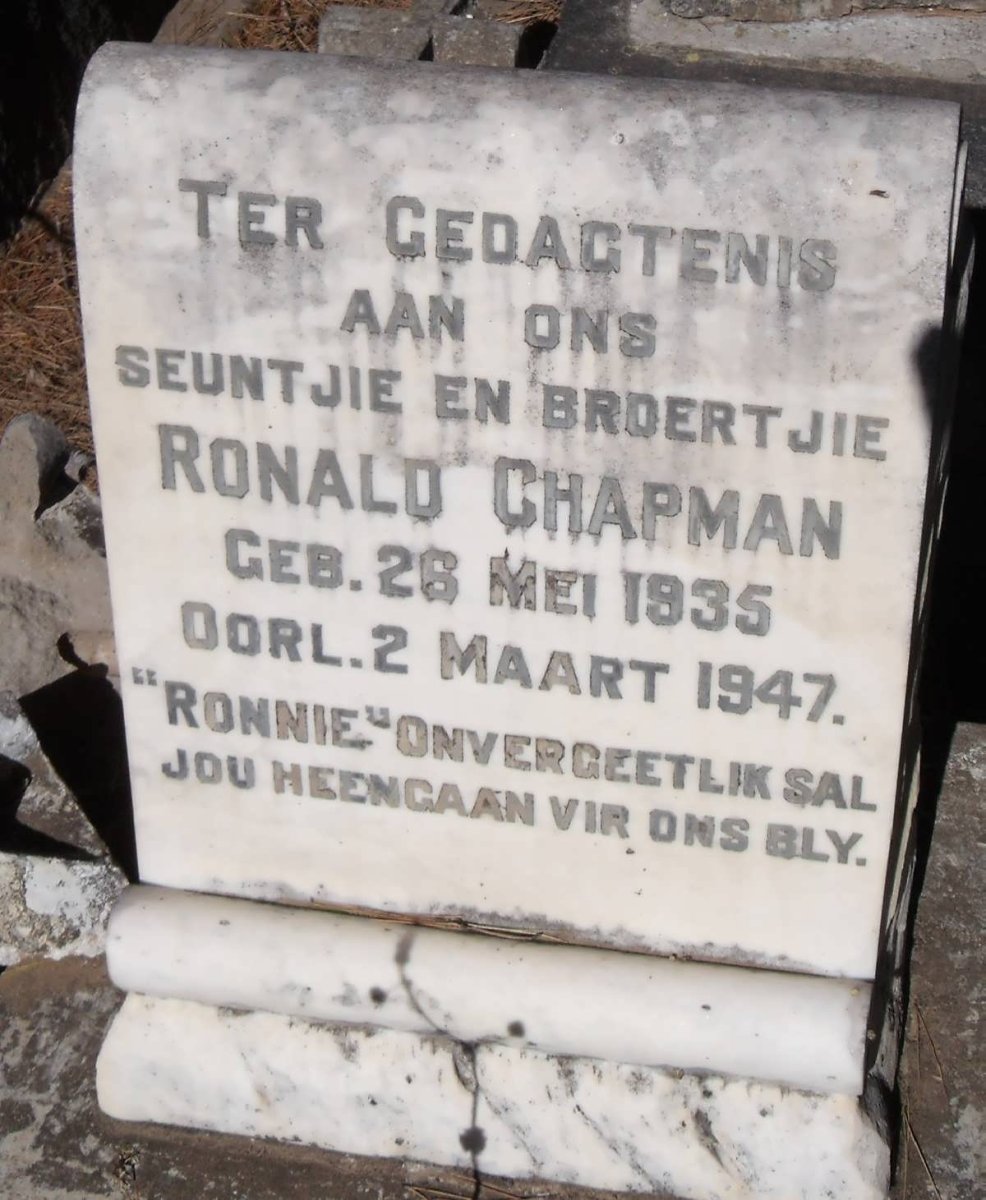 CHAPMAN Ronald 1935-1947