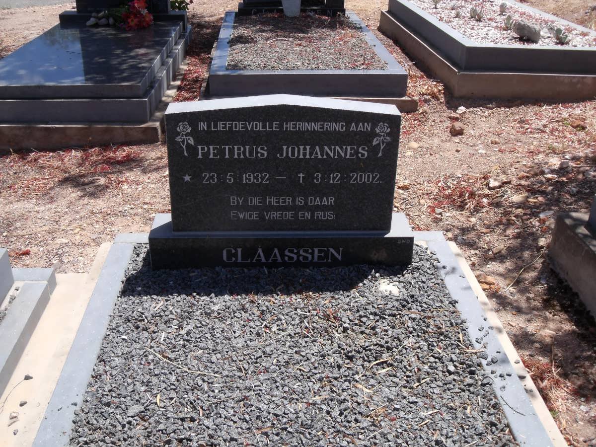 CLAASSEN Petrus Johannes 1932-2002