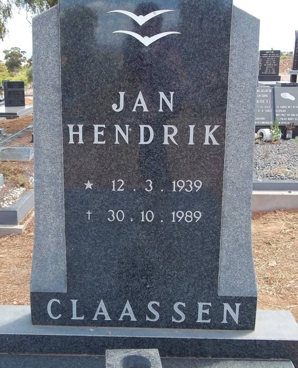 CLAASSEN Jan Hendrik 1939-1989