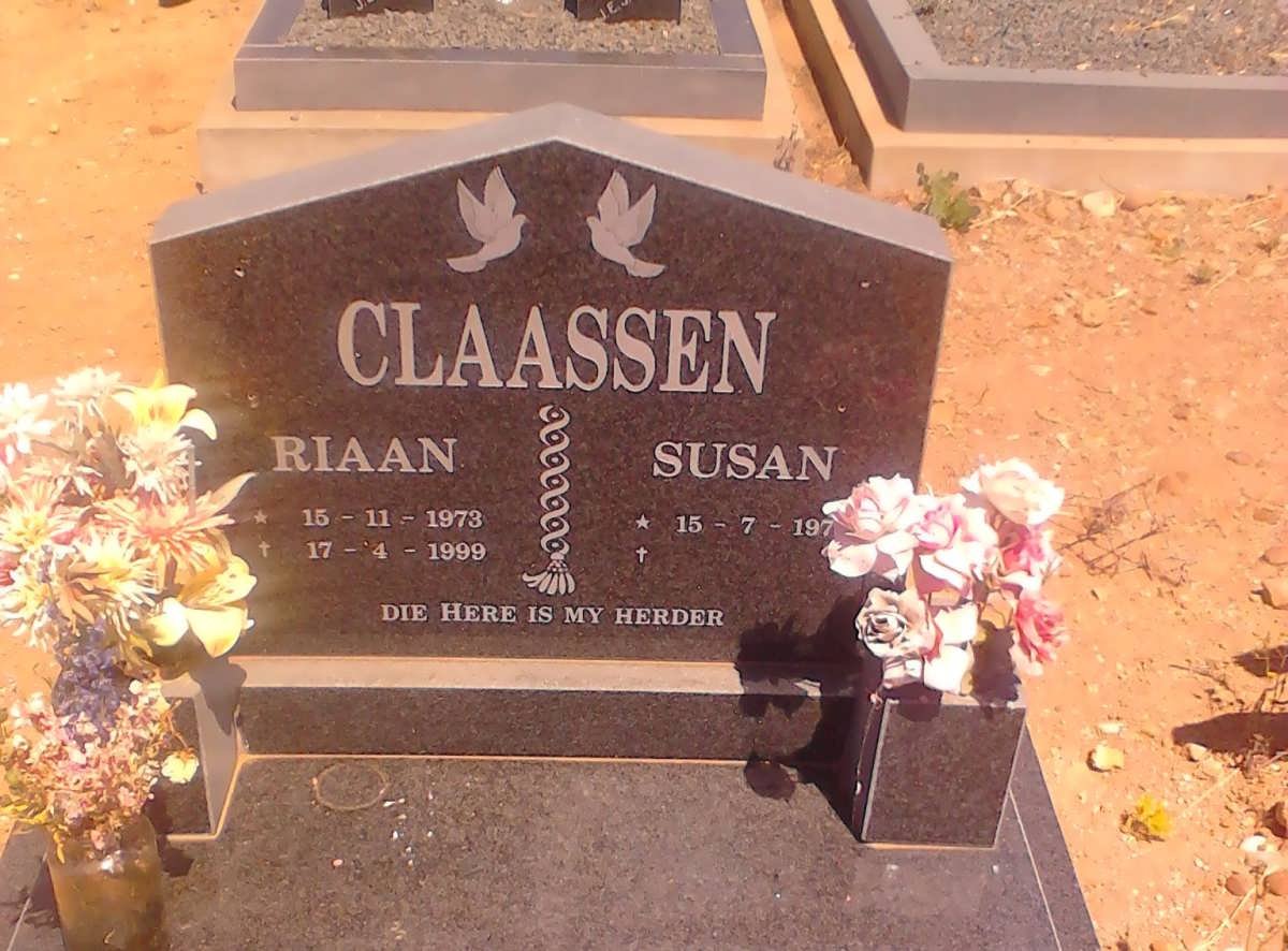 CLAASSEN Riaan 1973-1999 &amp; Susan 197?