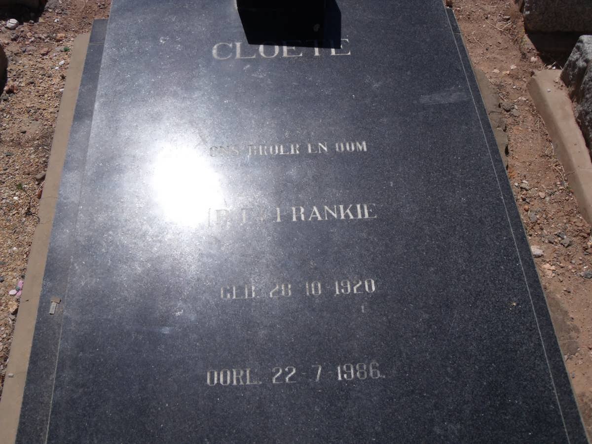 CLOETE I.P.F 1920-1986