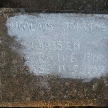 CLAASSEN Nicolaas Johannes 1860-1957