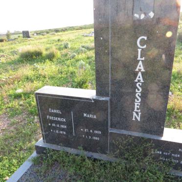 CLAASSEN Daniel Frederick 1909-1976 & Maria 1909-1980