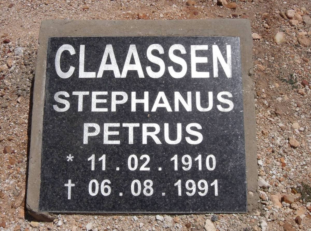 CLAASSEN Stephanus Petrus 1910-1991