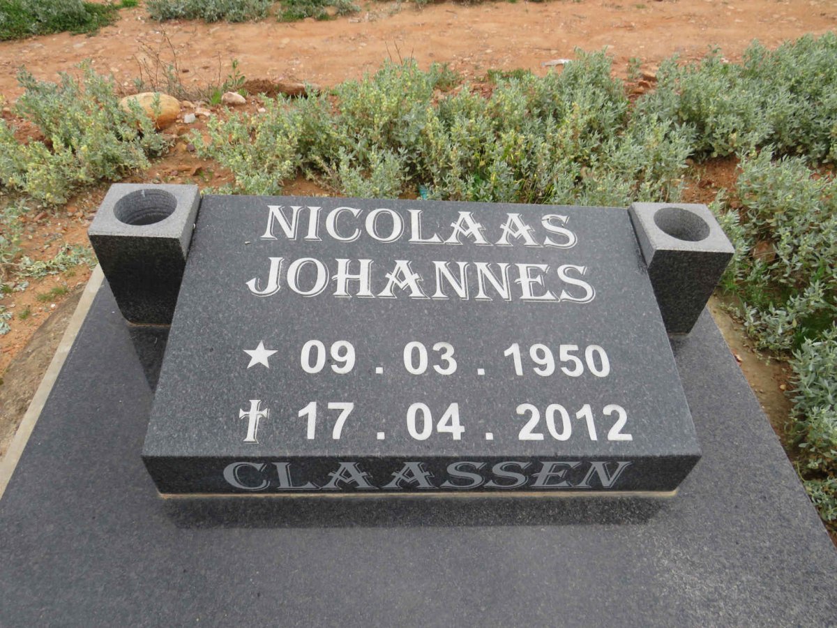 CLAASSEN Nicolaas Johannes 1950-2012