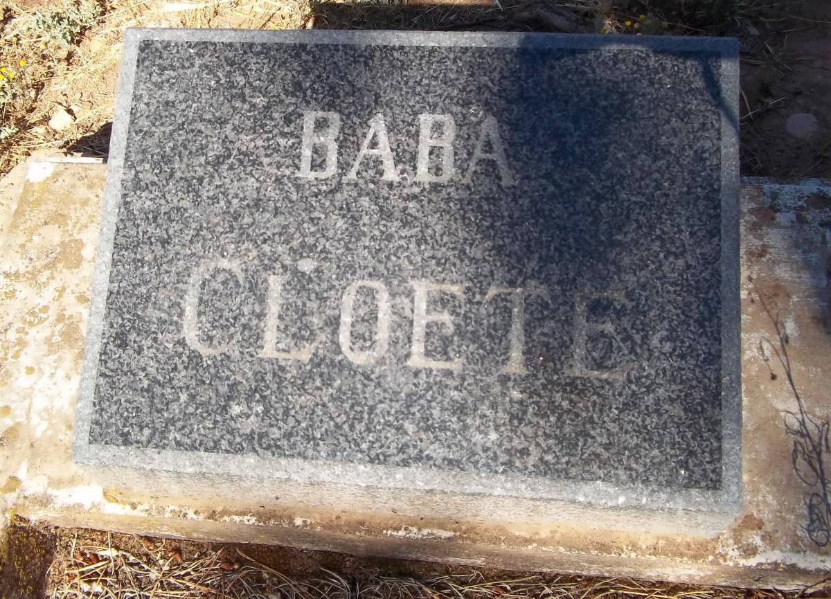 CLOETE Baba