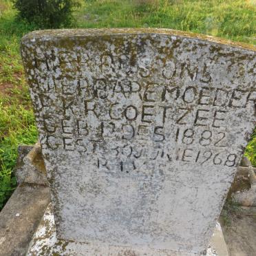 COETZEE ?.K.R. 1882-1968