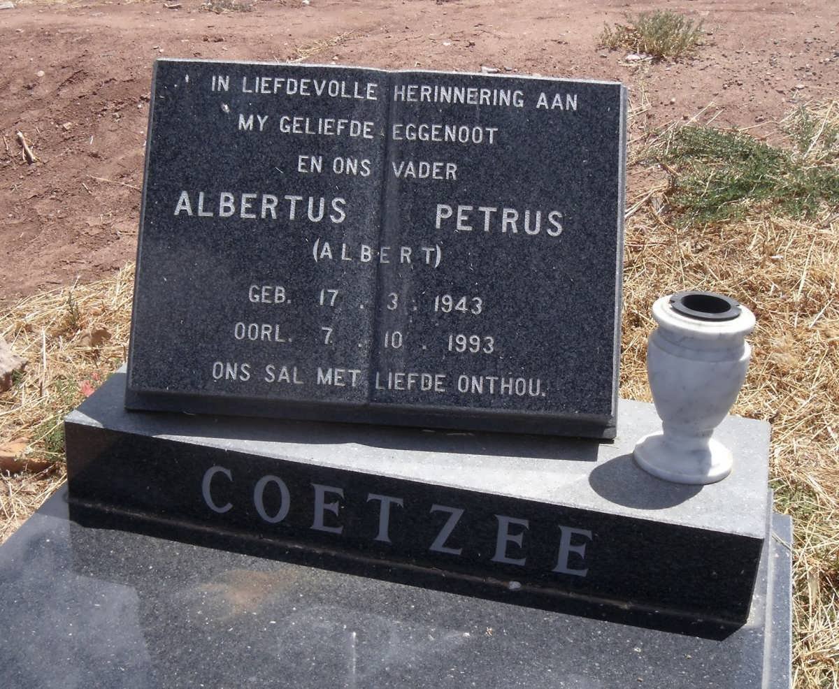 COETZEE Albertus Petrus 1943-1993