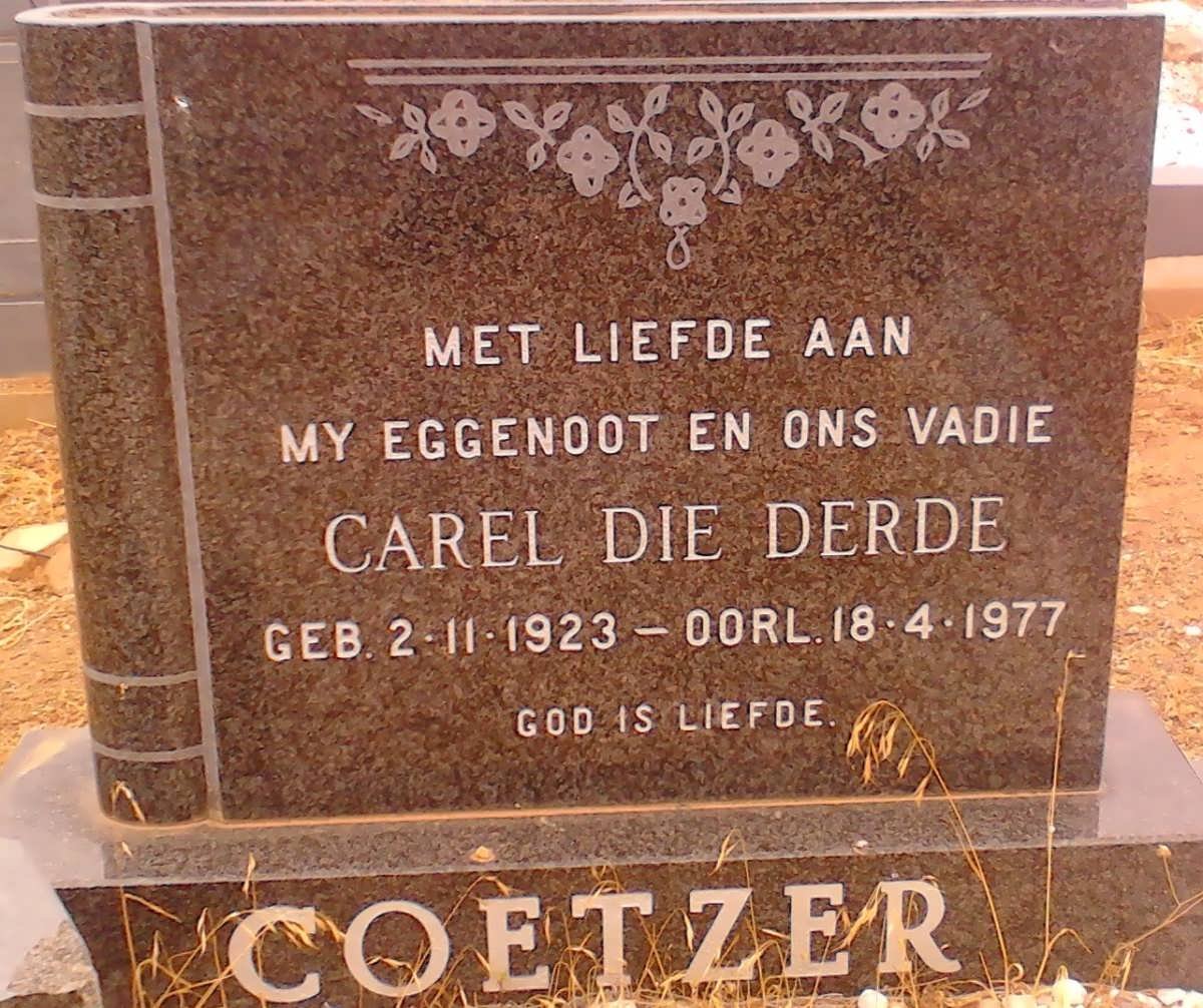 COETZER Carel Die Derde 1923-1977