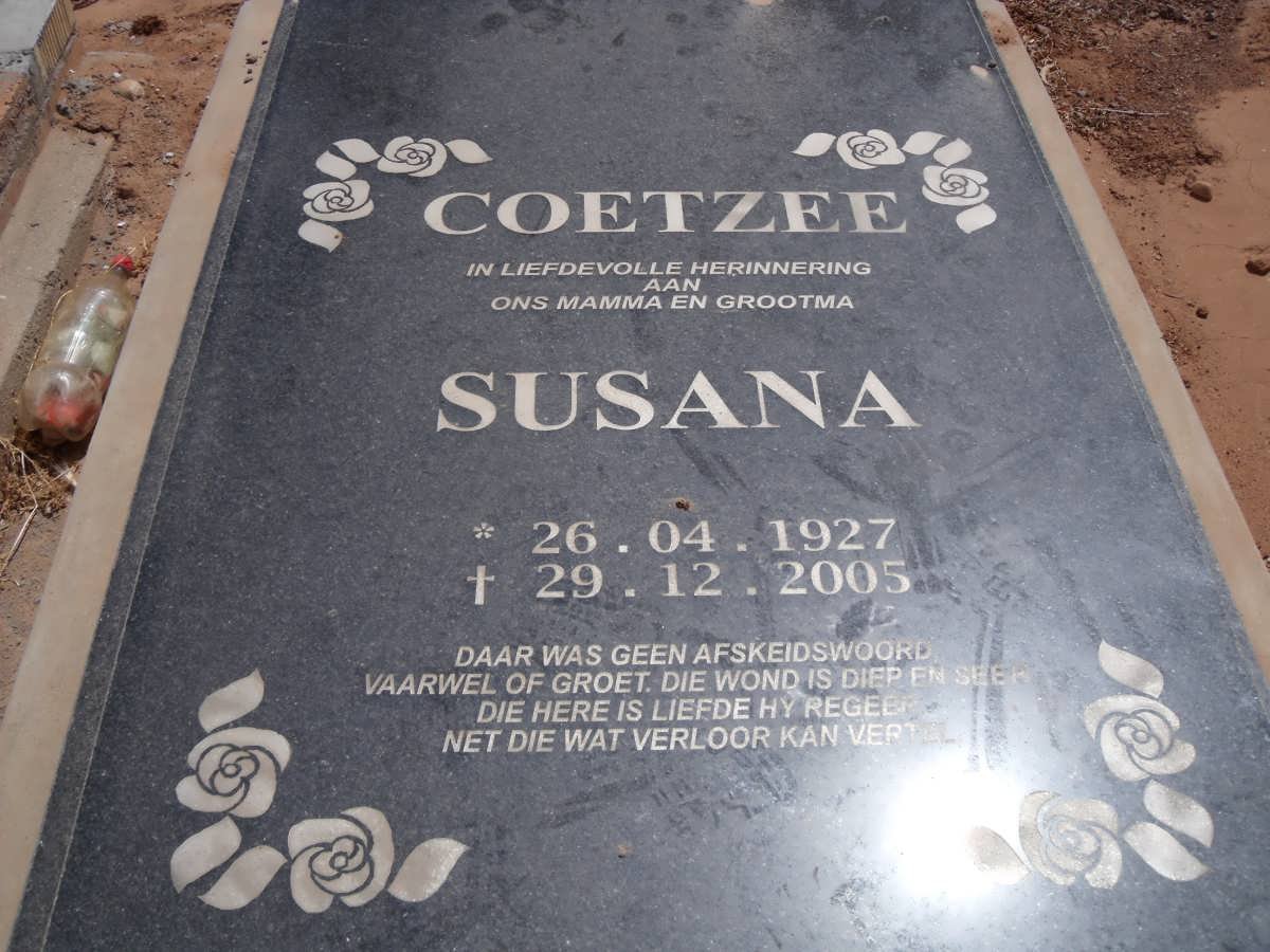 COETZEE Susana 1927-2005