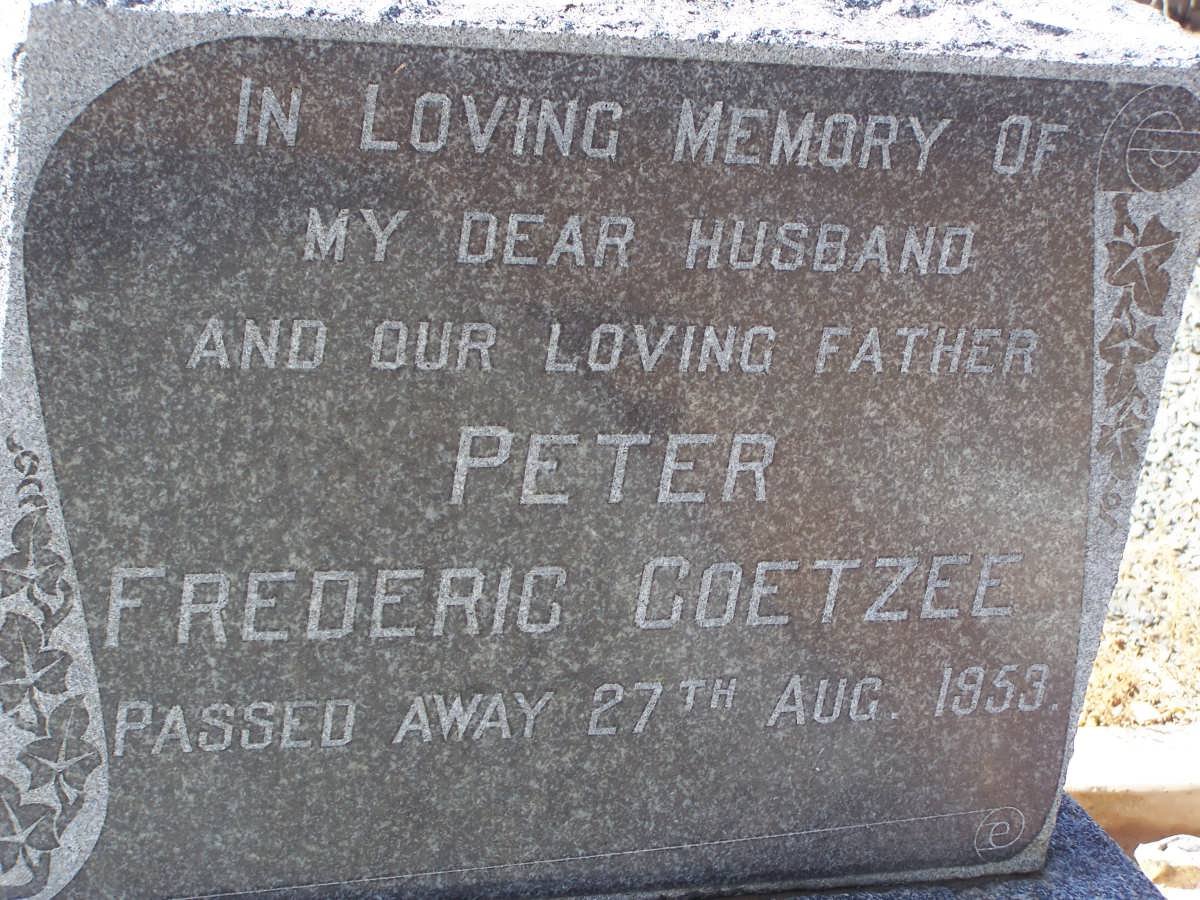 COETZEE Peter Frederic -1953