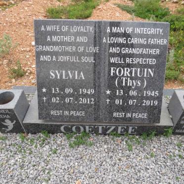 COETZEE Fortuin 1945-2019 & Sylvia 1949-2012
