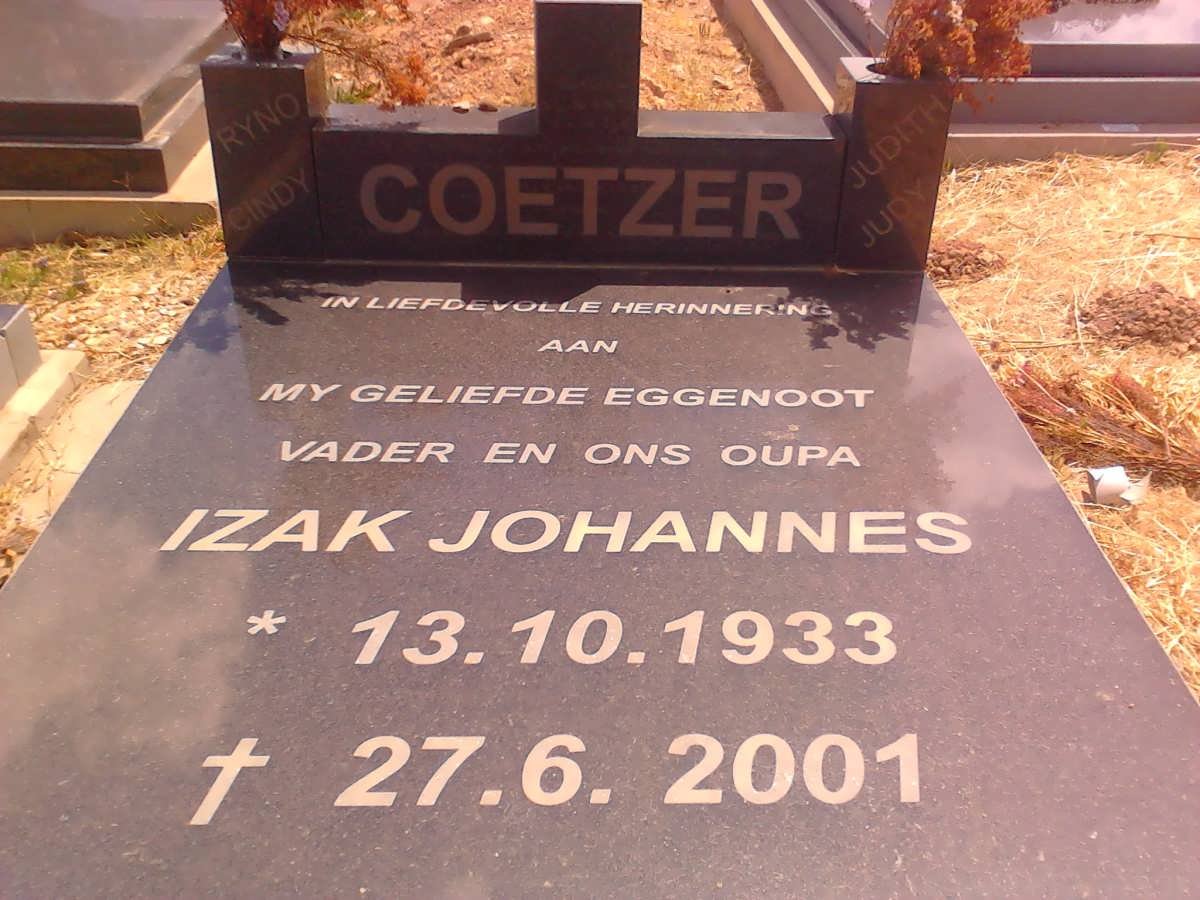 COETZER Izak Johannes 1933-2001