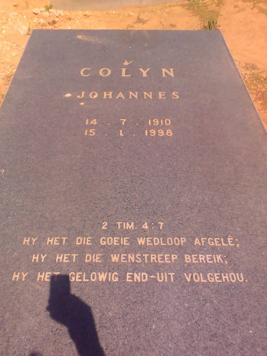 COLYN Johannes 1910-1998